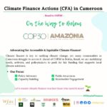 Climate Finance Actions (CFA) in Cameroon – ROAD TO COP30